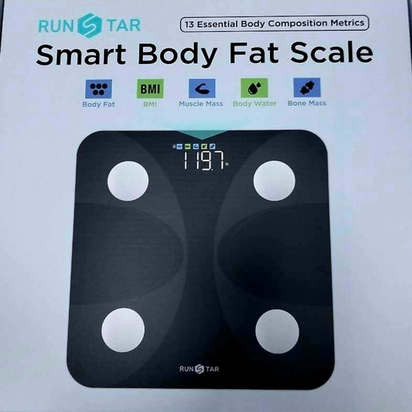 3/$30🏷 NWT RunStar Smart Body Fat Scale Bluetooth App 13 Metrics - Picture 9 of 12